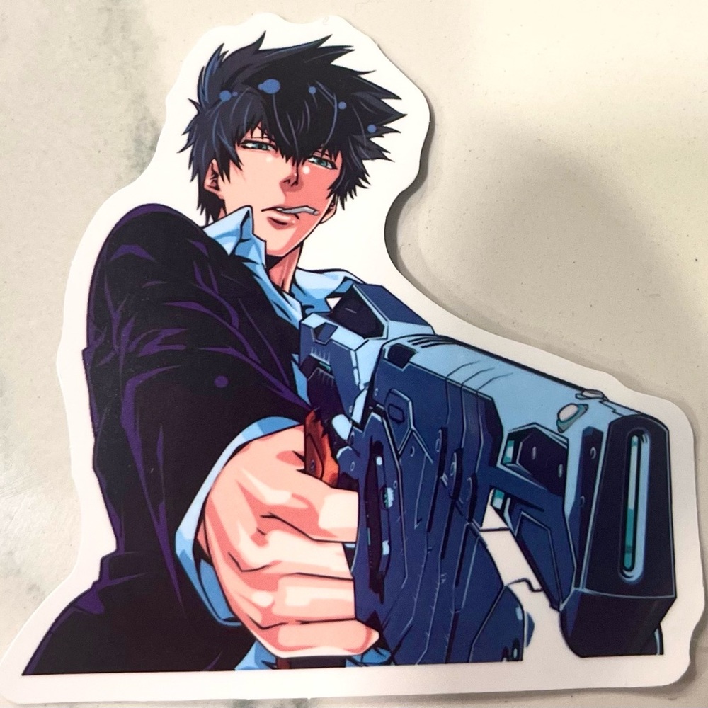 Shinya Kogami Psycho-Pass Anime Vinyl Sticker